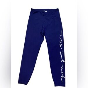 Old Navy Active graphic leggings. Navy. Size large